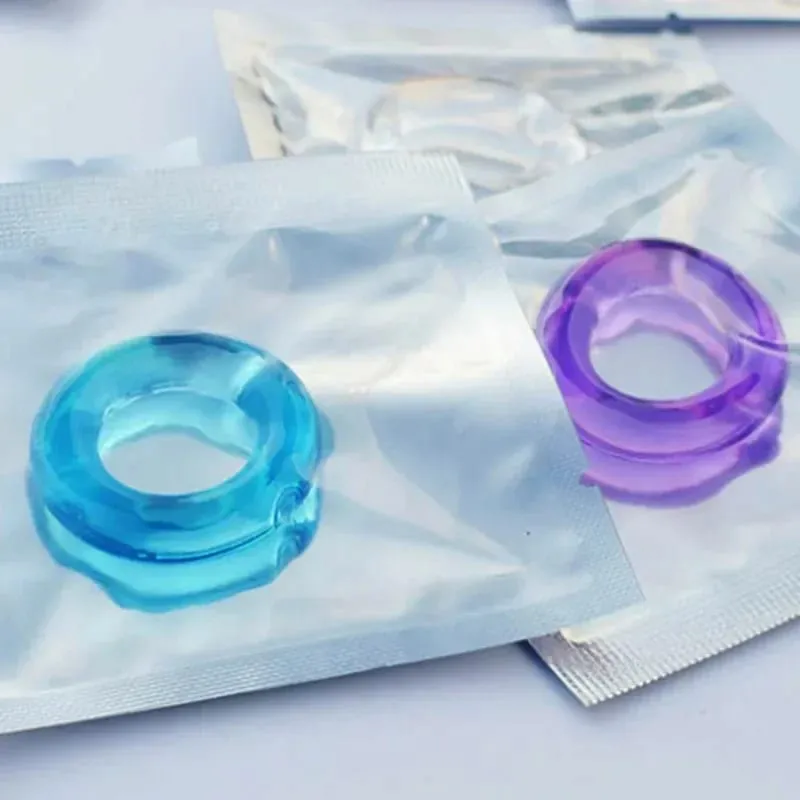 5pcs Silicone Durable Penis Ring Adult Men Ejaculation Delay Cock Rubber Rings Penis Enlargement Sex Toys For Male Sex Ring
