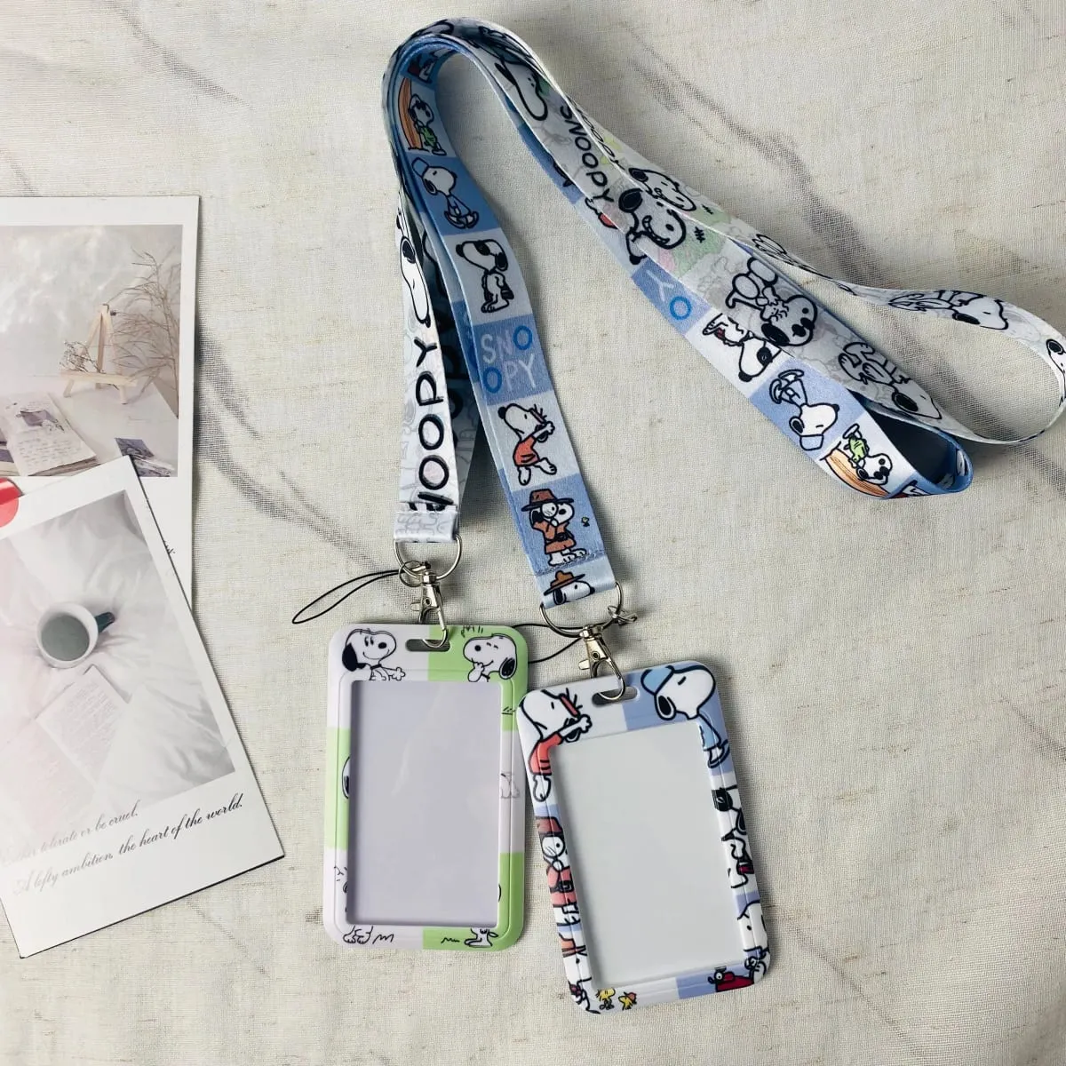 Credential Holder Cartoon Animal Neck Strap Lanyard for Key Keychain USB Badge Holder Keyring Accessories Gifts — image 2