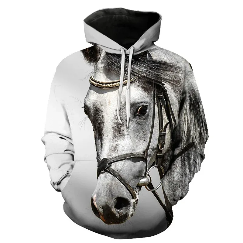Horse Win Instant Success 3D Print Hoodies Interesting implication Animal Design Men Women Streetwear Pullover Casual Sweatshirt — image 44