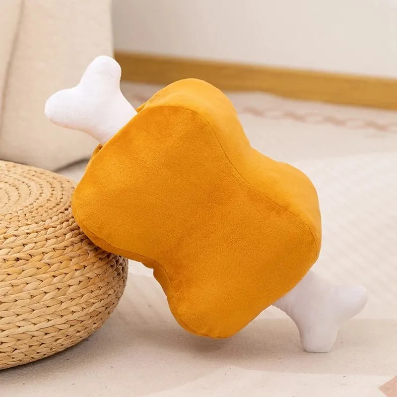 40 centimetri di Carne Con Osso Peluche Osso Cuscino Divertente Carne Scrivania Pisolino Cuscino Farcito Morbida Bambola Per Dormire Cuscino Del Divano Arredamento Della Camera