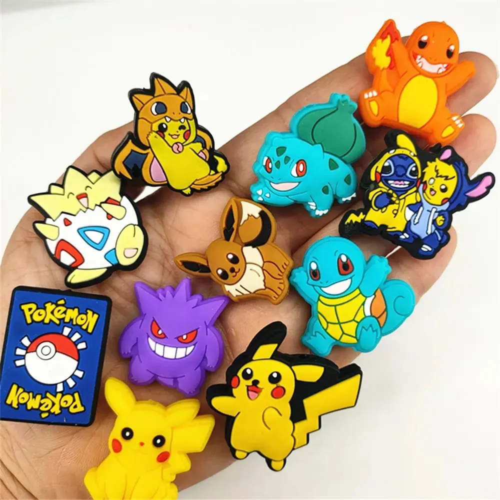 5pcs Pokemon Silicone Focal Beads for DIY Bead Pen Pacifier Chain Clips Beads Children Toys DIY Gift