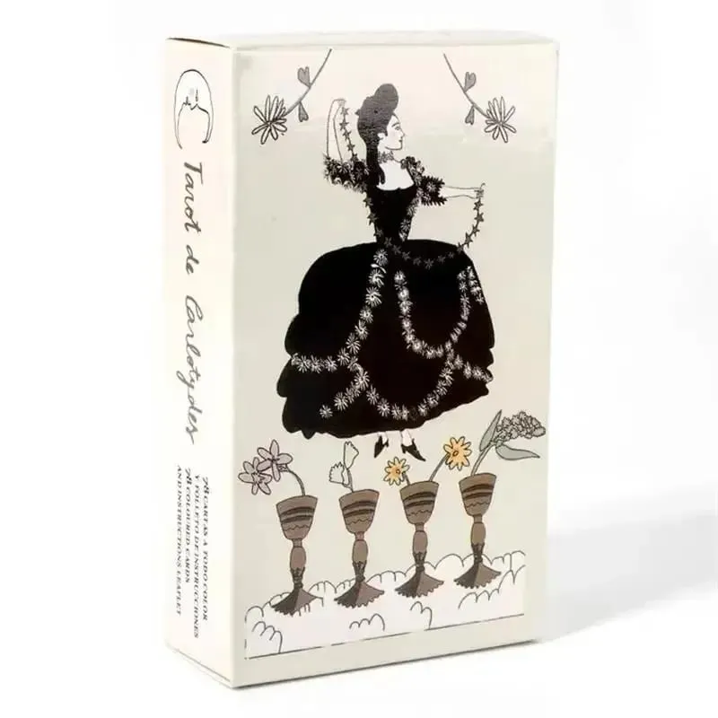 1Pcs Deck Tarot De Carlotydes tarot cards A 78 Cards Full English board games Friend Party Entertainment Board Game Party supply