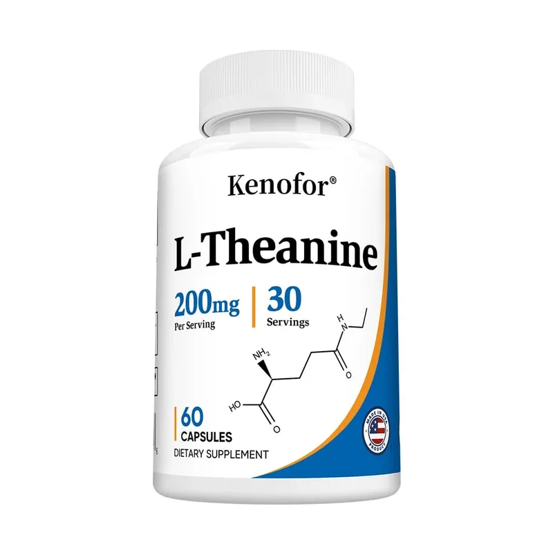 L-Teanina 200 Mg Dodatkowa siła Dodatek teaniny – Wspomaganie skupienia i relaksu Lepszy sen Bez GMO i bez glutenu — image 9