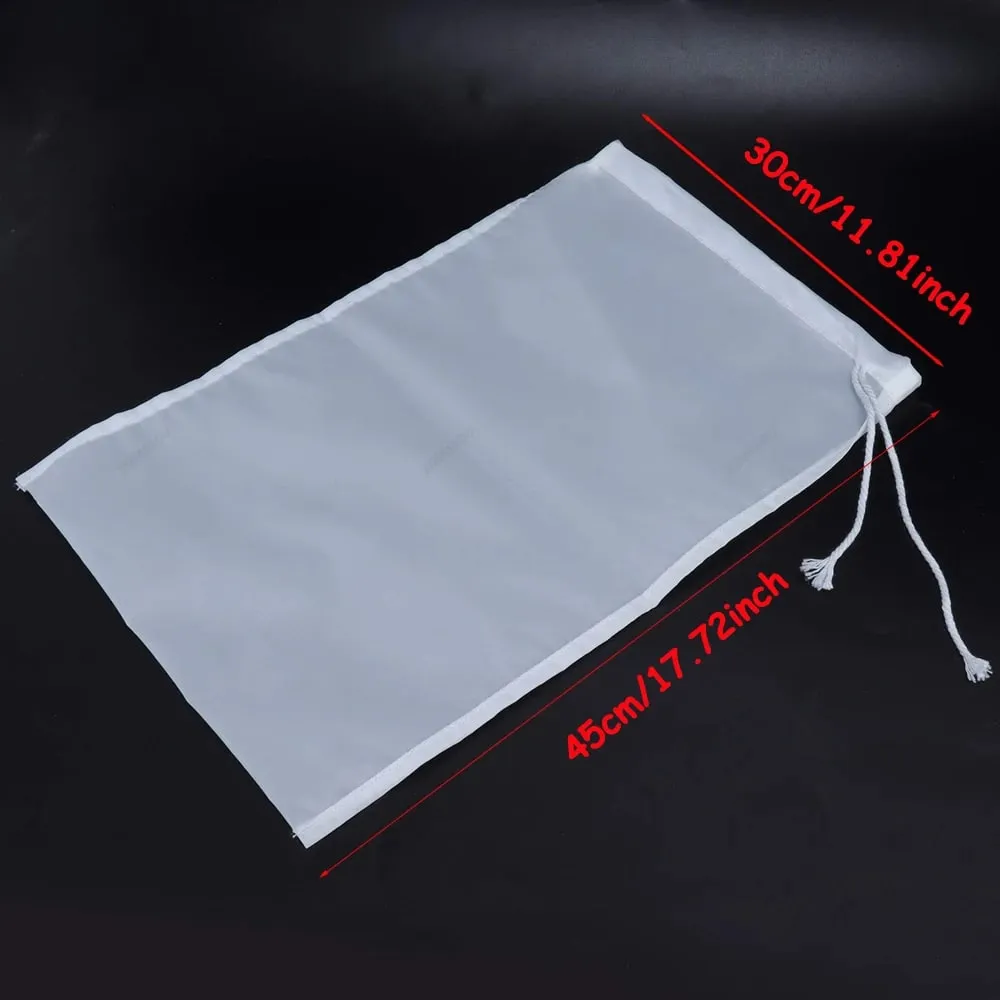 1/30Pc 100 Mesh Soy Milk Nylon Filter Bag Nut Milk Bag Net Yogurt Tea Coffee Oil Food Press Filter Strainers Mesh Strainer Bag — image 11