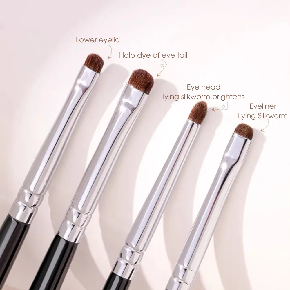 Détail petit fard à paupières pinceau de maquillage cheveux de poney précision ombre à paupières pinceaux de maquillage outils cosmétiques de tache conique — image 3