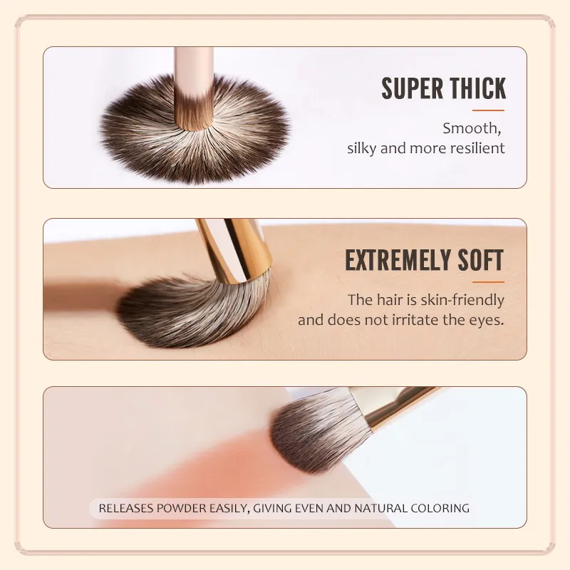 8 PCS Makeup Brushes Set Eye Shadow Women Cosmetic Brush Eyeshadow Blush Beauty Soft Make Up Tools Bag — image 5