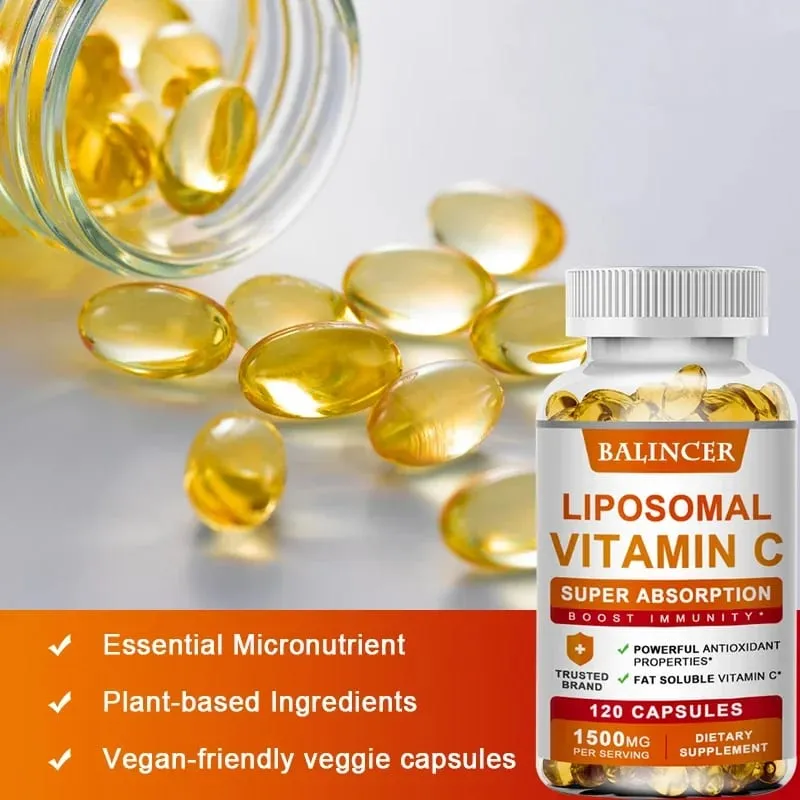 Balincer - Organic Vitamin C Capsules Antioxidant Immune Support Skin Health Vitamin Supplement — image 3