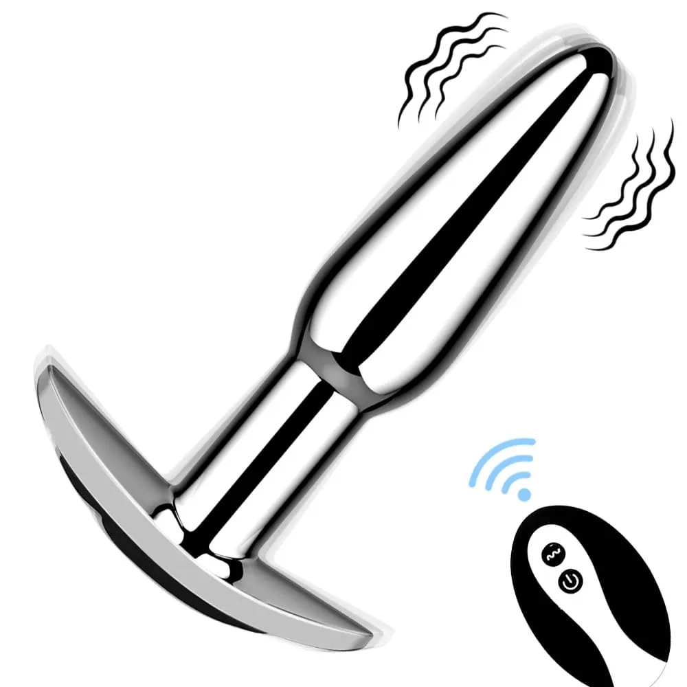 Anal Plug With Push 10 Vibration Modes Anal Toy For Men Prostate Massager Sex Toys With Remote Control Vibrator Anal Toys for 18 — image 1