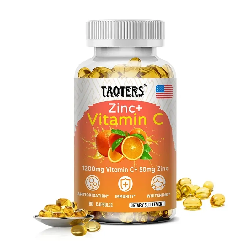Cápsulas de 1200 mg de vitamina C - com zinco - sistema imunológico e reforço de colágeno não OGM e vegetariano sem glúten — image 9