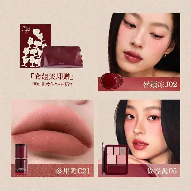 Limited Edition Makeup Gift Set Includes Lip Glaze Blush & Eyeshadow Palette Complete Face Makeup Kit with Cosmetic Bag — image 9