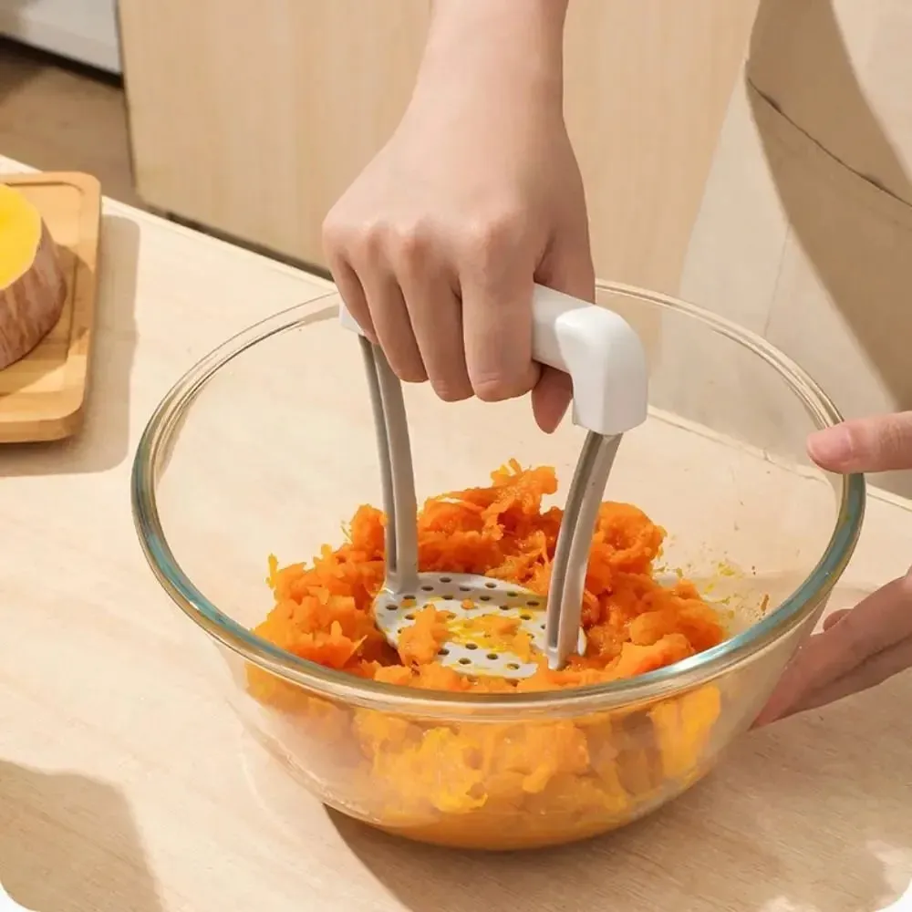 1 PC Bærbar plastik manuel kartoffelmoser – køkken og hjemmebrug kartoffelmoser og presse – multifunktionel foodprocessor — image 2