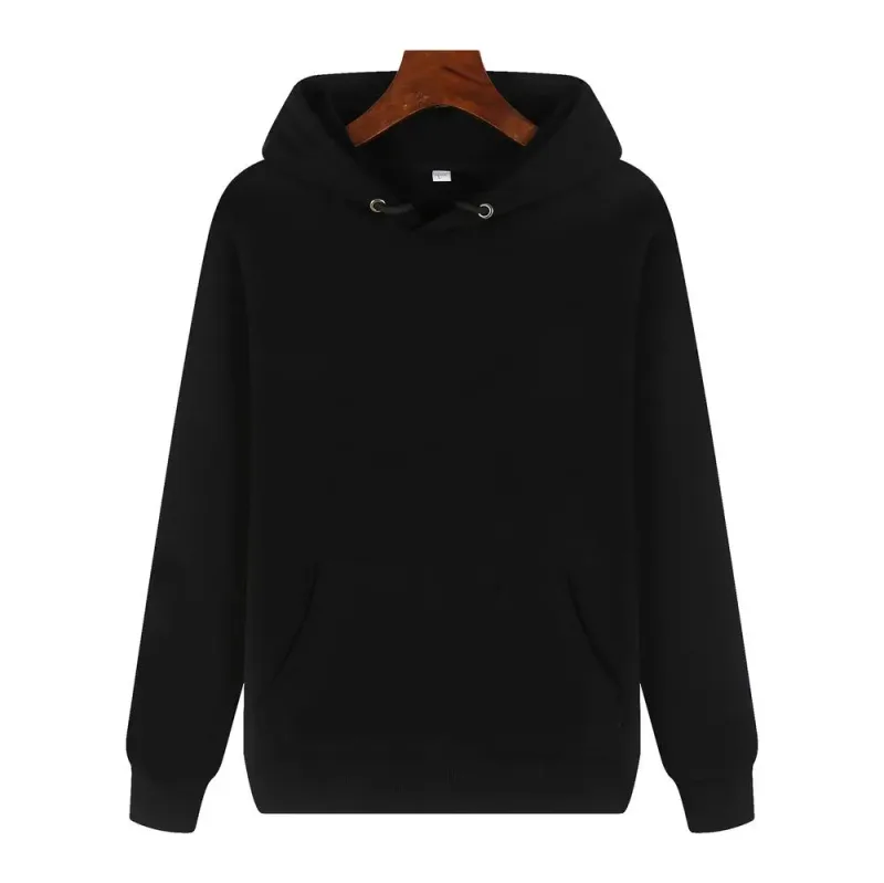 Hoodie custom printing LOGO wool circle plus plush thickened work clothes DIY class service team clothing printed word coat