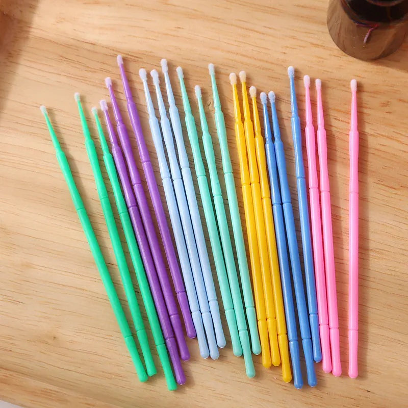 100-1000Pcs Disposable Micro Brush Mascara Wands Applicator Lash Removing Swab Microbrush Eyelash Extension Makeup Brushes Tools — image 5