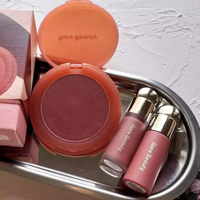 Rare Beauty Easy To Apply Highlighter Eyeshadow Palette Blush Hydrating Brightening Mashed Potato Blush Enhance Facial Details — image 6