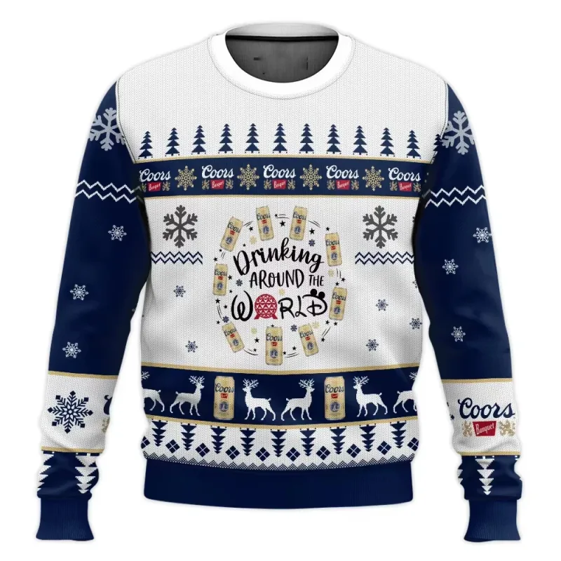 Suéter feio de cerveja Corona Natal cerveja feliz bebendo présente de Natal masculino et feminino grande taille suéter élégant — image 11
