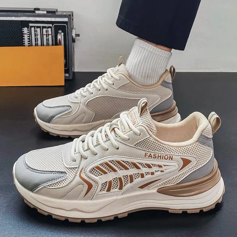 Men's Fall Shoes New Model Breathable Mesh Sports Sneakers Thick Bottom Casual Trendy Footwear — image 5
