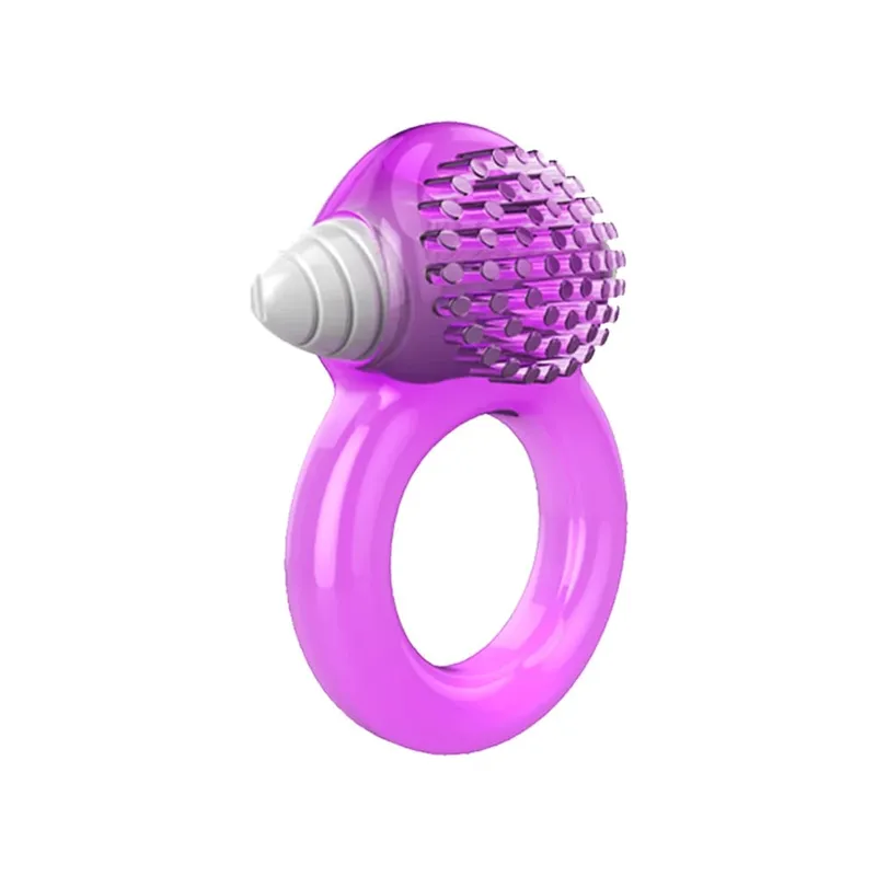 Vibrating Cock Ring Clitoral Stimulator Strong Penis Erect Cock Ring Cage Erection Enhance Delay Ejaculation Sex Toys For Men