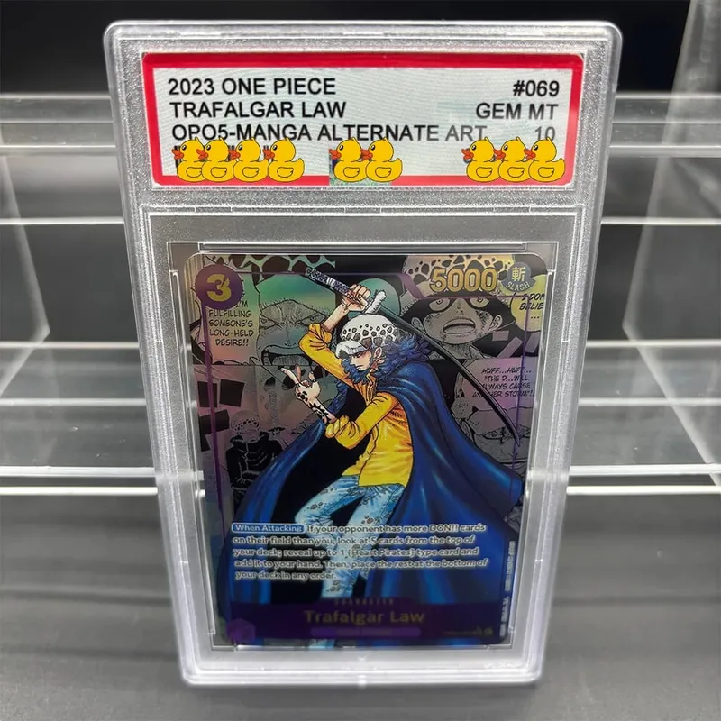 DIY OPCG Rating Card Collection Card 2023 ONE MONKEY D. LUFFY OPO5-MANGA ALT.ART Copy 10Points Rating Card Anime Game Gift — image 4