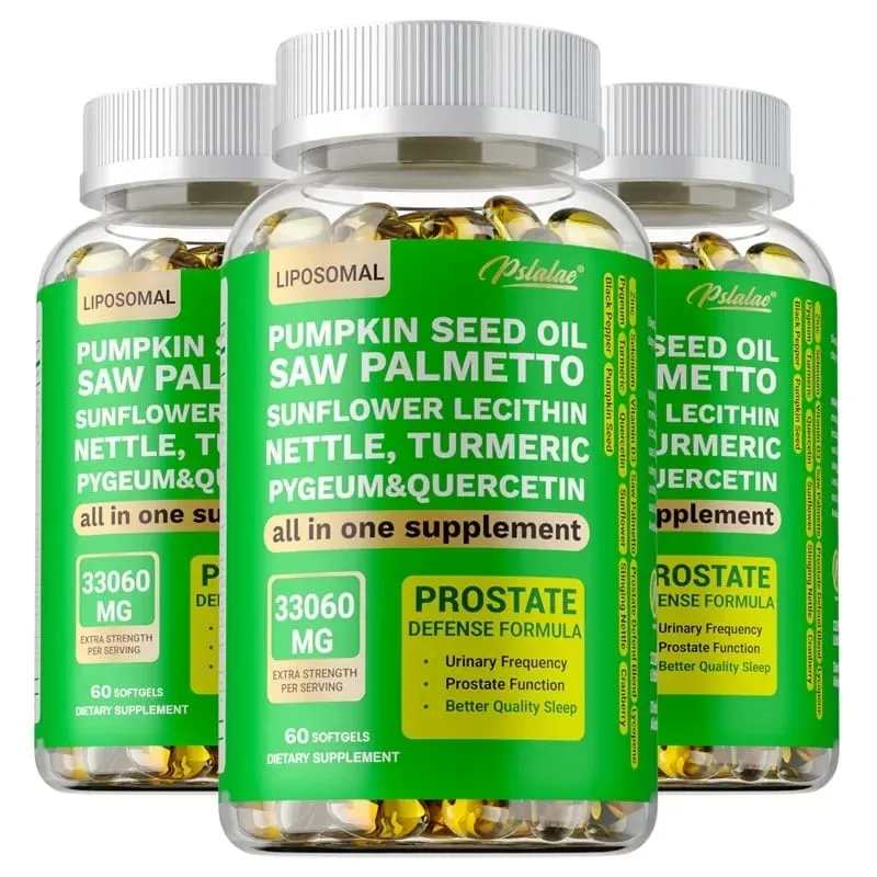 Prostate Support for Adult Men - Reduces Nighttime Toileting Relieves Bladder and Urinary Tract Problems Contains Saw Palmetto