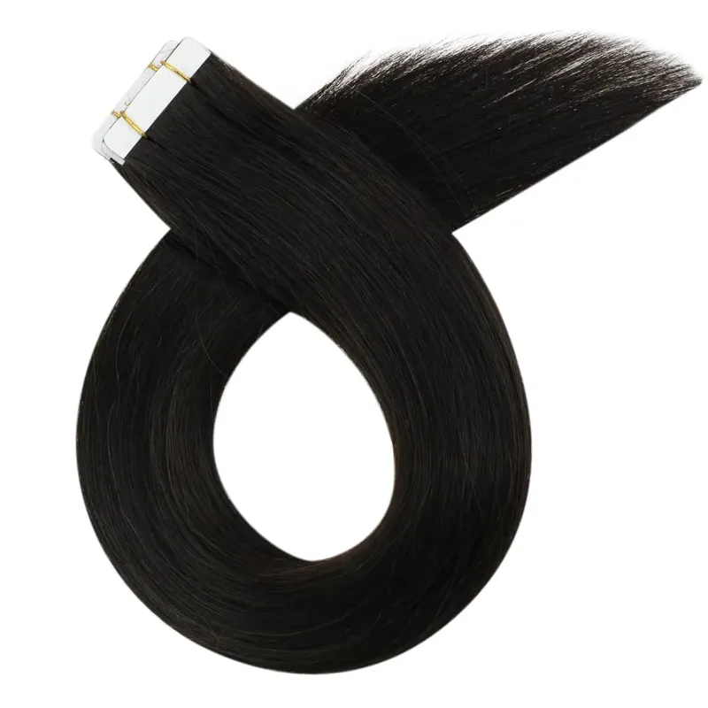 Moresoo Seamless Hair Injection Tape in Extension Real Human Virgin Hair Brazilian Straight Invisible Tape in Hair 10A Grade