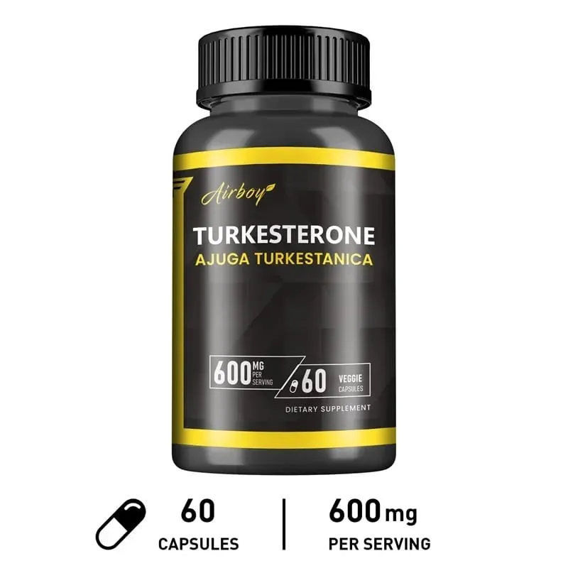 Turkesterone 600mg - Supports Muscle Mass Strength Performance and Recovery and Improves Energy Levels & Endurance