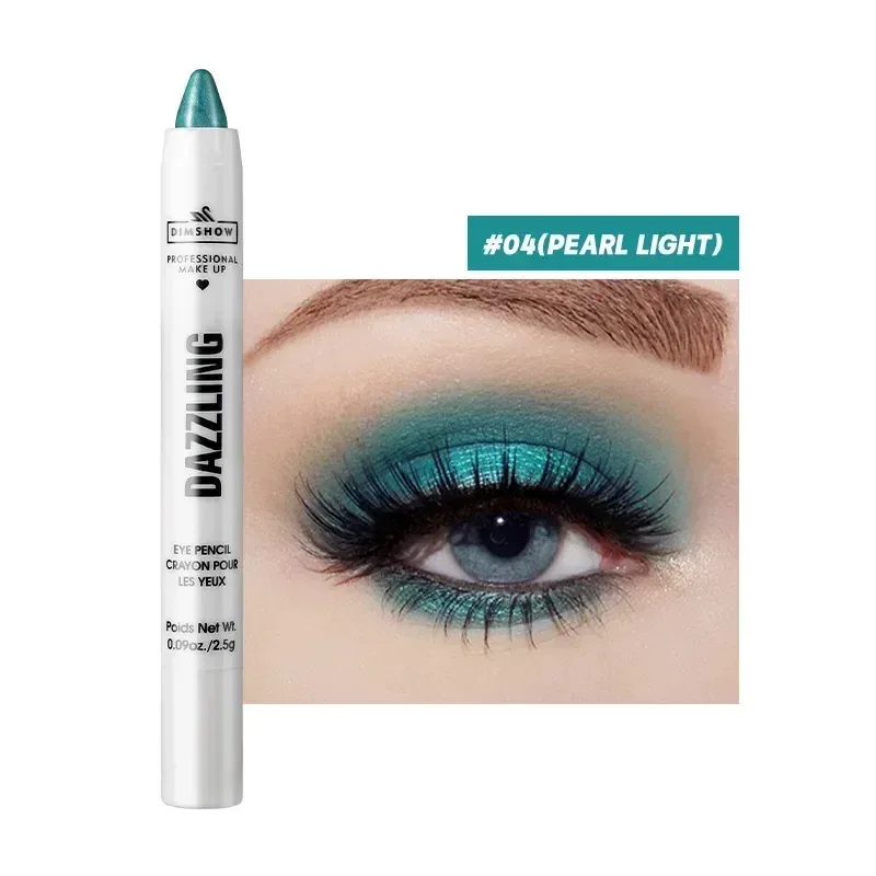 12 Colors Pearlescent Eyeshadow Pencil Waterproof Long Lasting Glitter Shimmer Eye Shadow Pen Eyeliner Stick Eyes Makeup Tools — image 11
