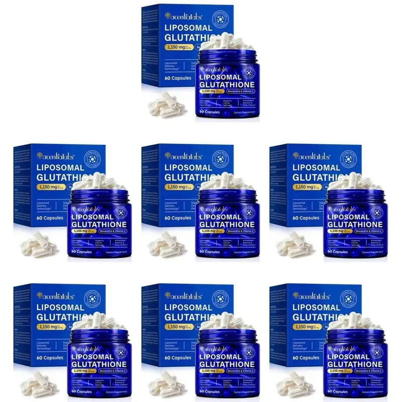 Liposomal glutathionkapsler med resveratrol vitamin C til antioxidantforsvar Immun- og cellestøtte 60 kapsler — image 13