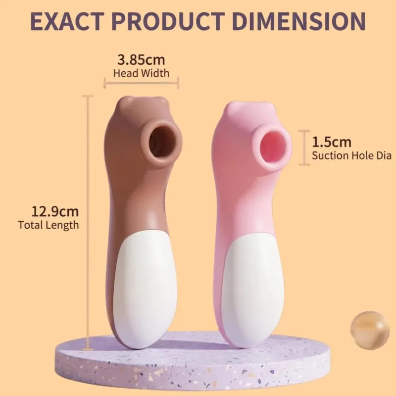 Portable Clitoral Sucking Vibrator Vacuum Stimulator Massager 10 Bilis Rechargeable Waterproof Sex Toy para sa mga Babae — image 2