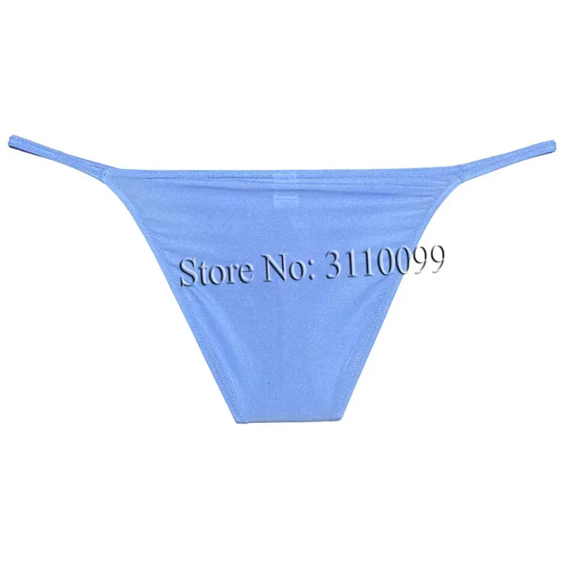 Men's Briefs Shiny Enhance Bikini Bulge Pouch Ruched Skimpy Underwear — image 3