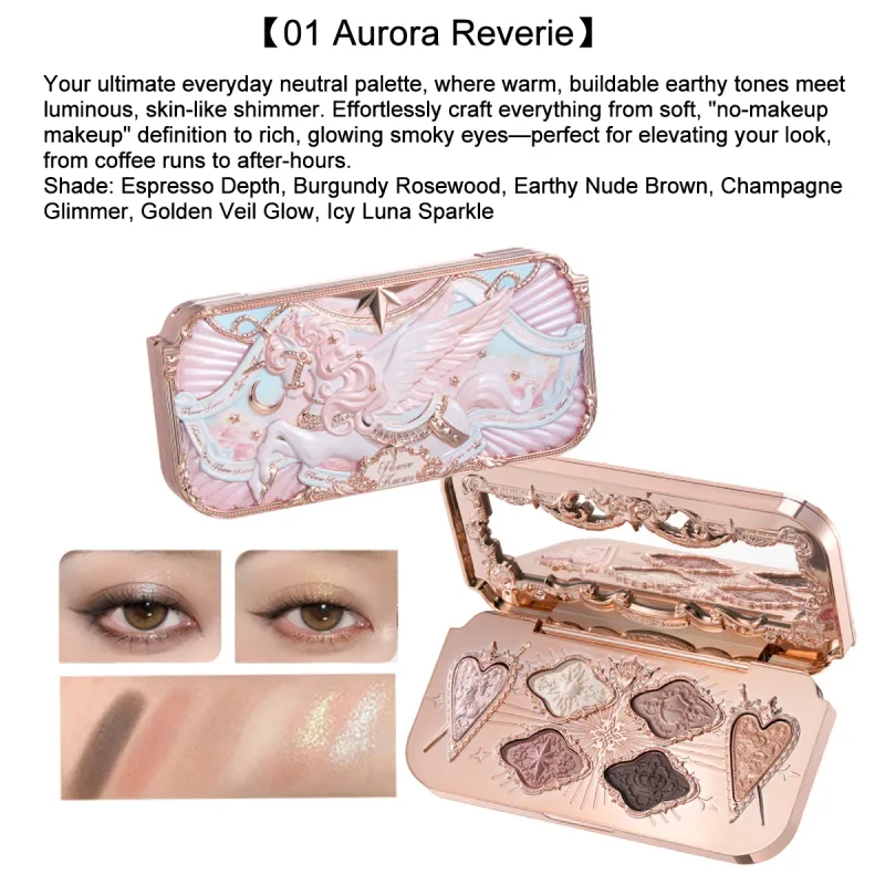 Flower Knows Knight Unicorn Makeup Set Eyeshadow Blush Lipstick Loose Powder Long Lasting Fantasy Princess Beauty Kit Cosmetics — image 7
