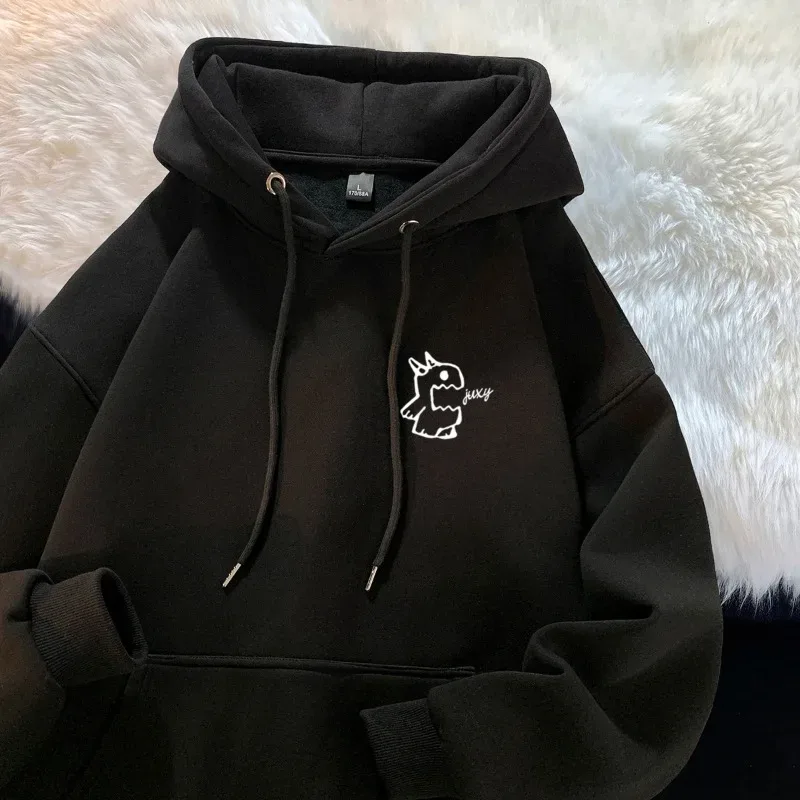 Hoodie Musim Bunga Musim Gugur Lelaki 2026 Jenama Fesyen Atas Cetakan Raksasa Berbilang Fungsian Pakaian Jalanan Kasual Berbilang Fungsi
