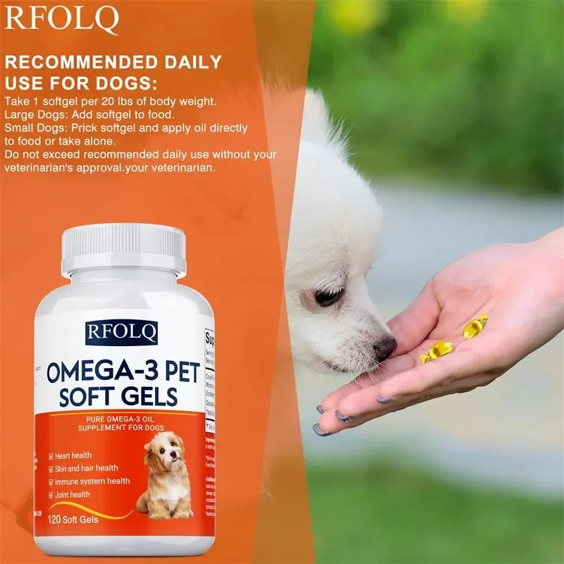 Omega-3 Pet Supplement - Fish Oil for Dogs with EPA & DHA - Supports Heart Skin Coat & Immune Health — image 5