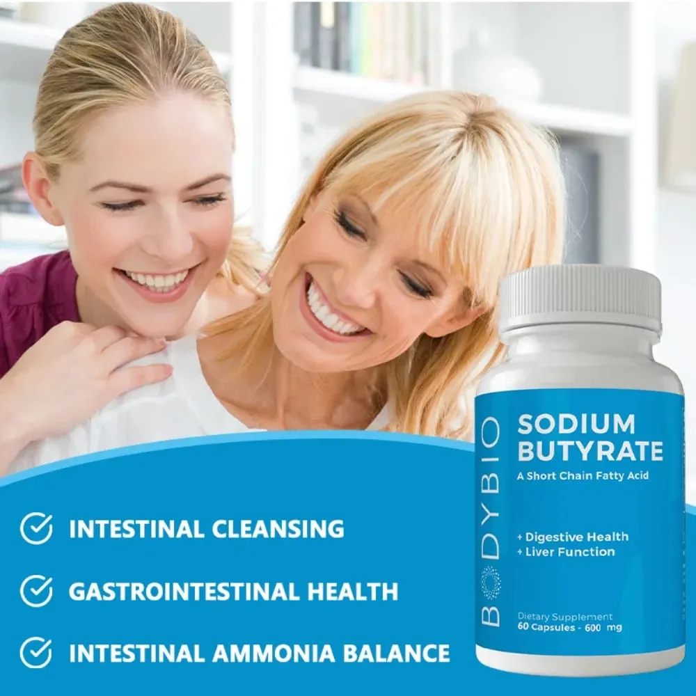 Sodium Butyrate Supplement Capsules para sa Digestion Health Supportloat Gas at Constipation Relief 120 Capsules — image 5