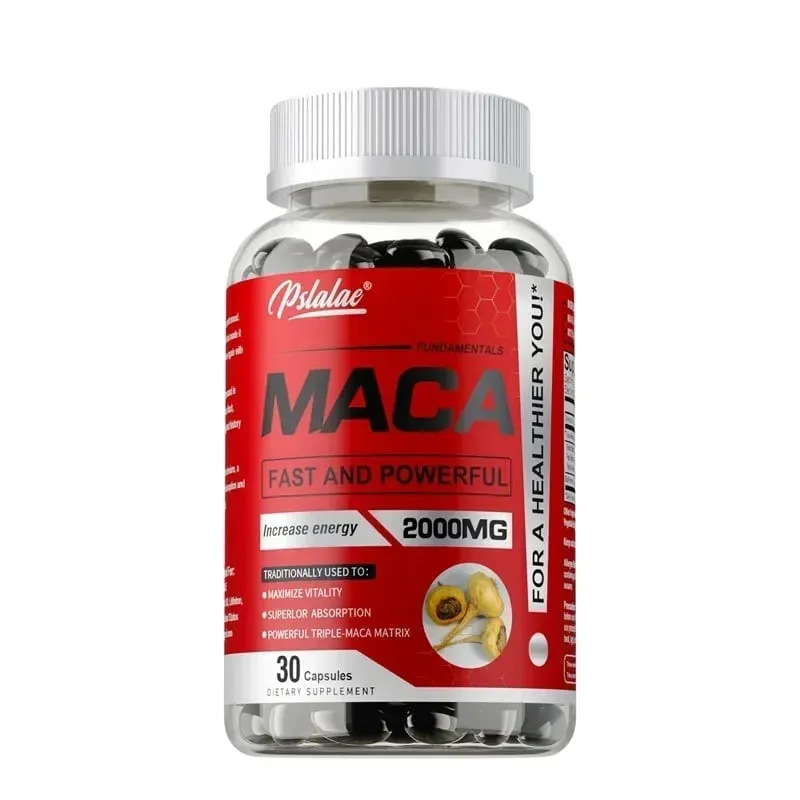 Maca Root Capsules - To Support Energy Endurance and Performance Builds Muscle and Strength