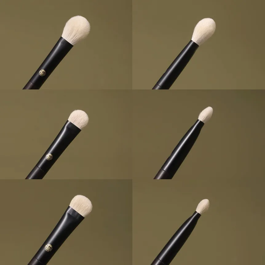 Limited||Professional Handmade Makeup Brushes 1PC White Lynx Hair Eye Shadow Blending Brush Ebony Handle Make Up Brush