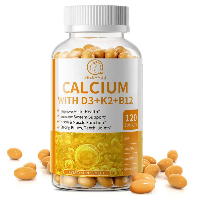 Vitamin D Calcium Capsules Helps Calcium Absorption Strengthen Bone and Tooth Improve Osteoporosis Adult Health Food — image 1