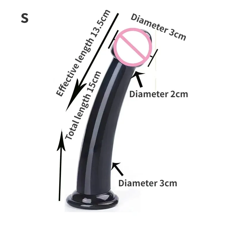 Silikon Anal Anal Wanita Butt Plug Silikon Buatan Penis Wanita Mainan Seks Wanita Dewasa Dildo Mainan untuk Gay — image 11