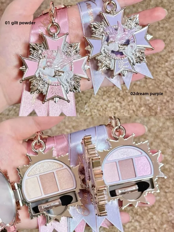 Flower Knows Unicorn Vintage Eyeshadow Palette Blush Highlighter Lipstick Cute Girly Cosmetics for Women — image 7