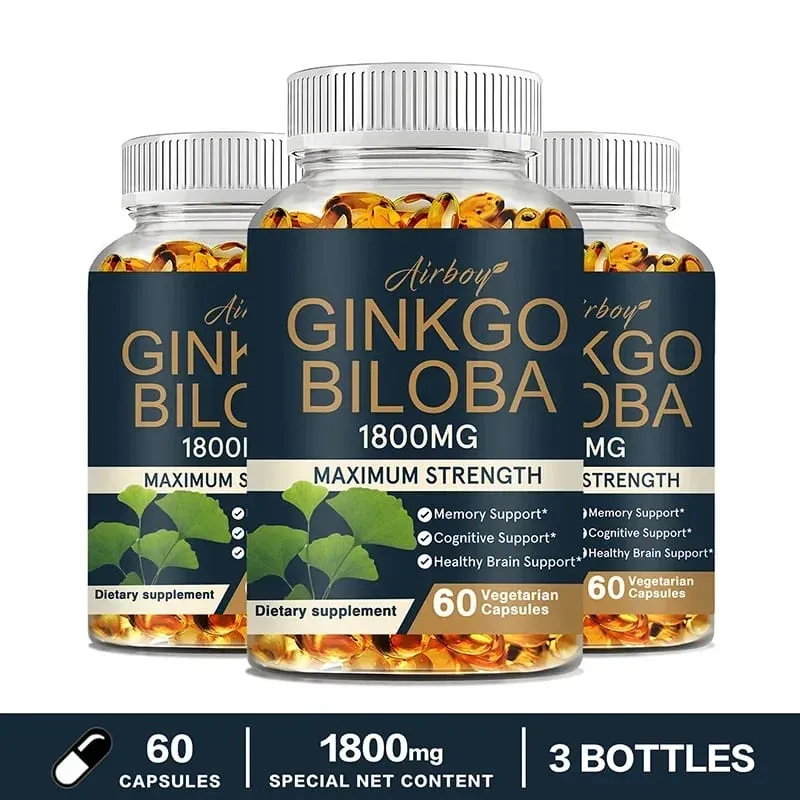 Ginkgo Biloba - Improves Concentration Memory and Learning Promotes Brain Health Improves Clarity