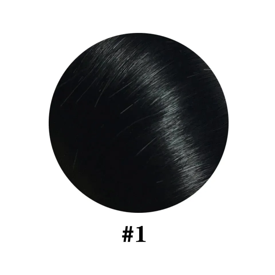 Clip in One Piece Straight 10inches with 5clips Human Hair Extension Brazilian Remy Hairpiece Clip in Hair Extensions Natural — image 10