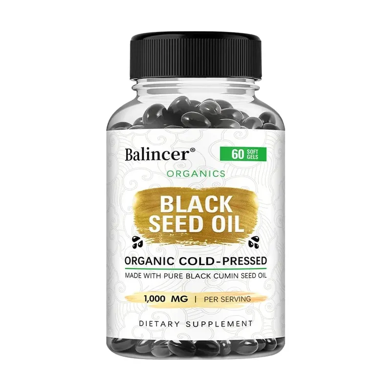 Organic Black Cumin Seed Oil 1000 mg - Immune Support Promotes Hair Growth Provides Nutritive Antioxidants Non-GMO Supplement — image 9