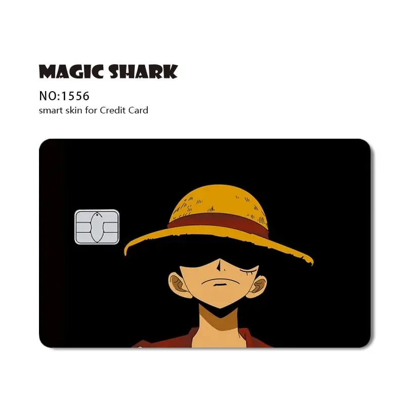 Hot Sale Maigc Shark Anime Chopper Luffy Nami Waterproof Front Side Sticker Film Skin for Credit Debit Card — image 23