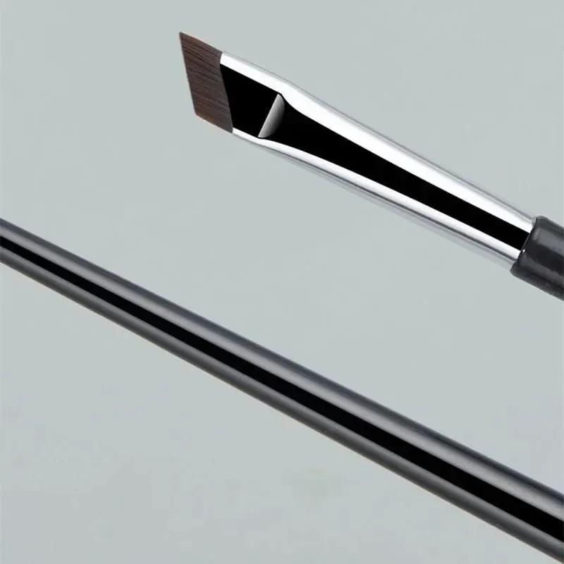 2pcs Angled Blade Eyeliner Brush Ultra Thin Fine Eyebrow Brush Flat Sickle Eyeliner Brushes Thin Angled Eyeliner Makeup Tools — image 6