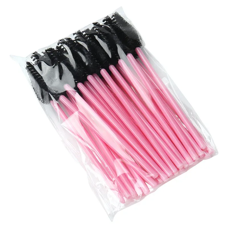 50pcs Eyelash Eyebrow Brush Water Drop Shape Nylon Material Lashes Makeup Brushes Eyelash Extension Beauty Tools Mascara Wand — image 9