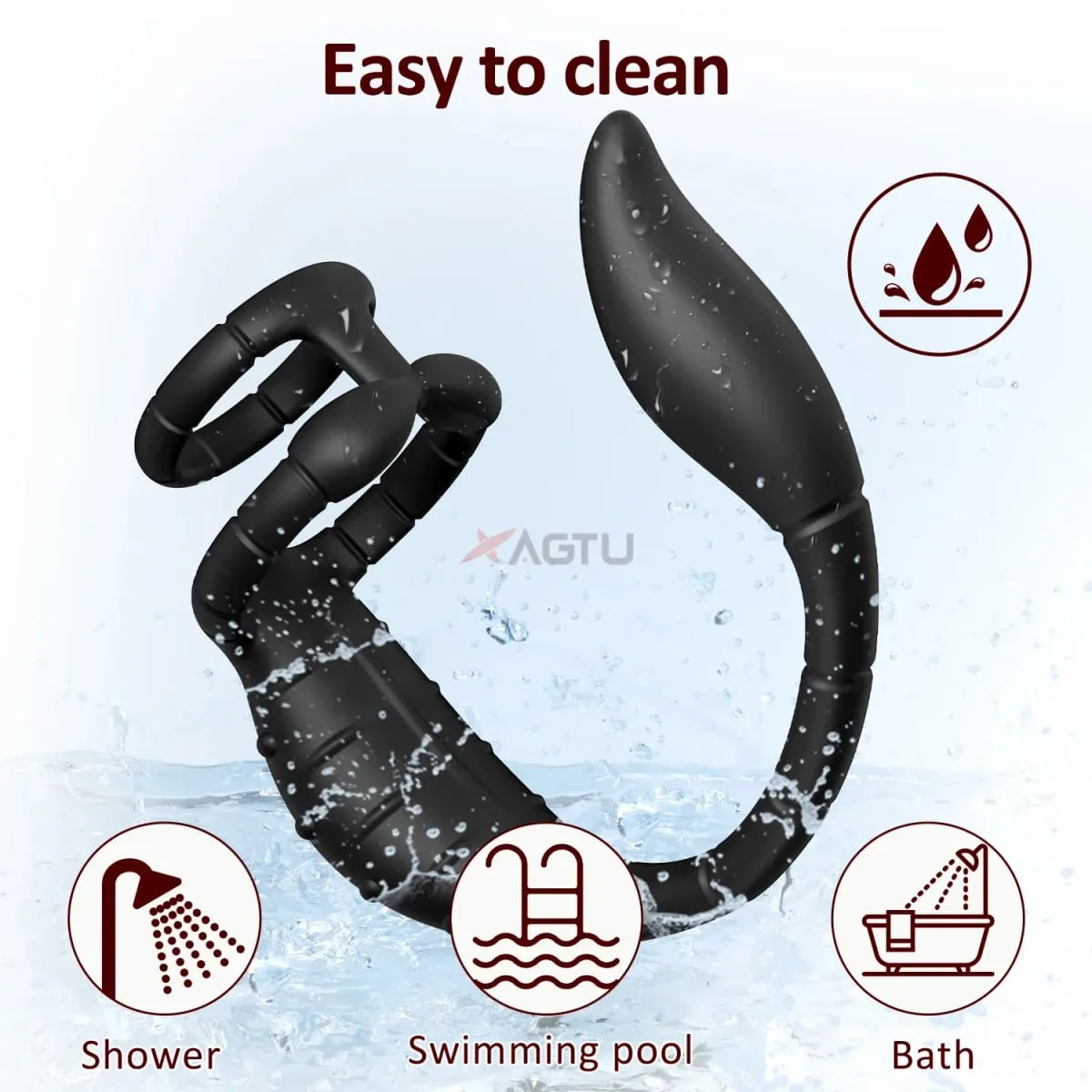 APP Control Vibrating Butt Plug Cock Ring for Men Prostate Massager for Gay Anal Vibrator Penis Ring Adult Sex Toy for Men — image 6