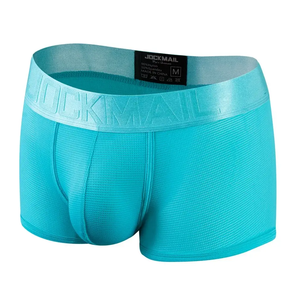 Sexy Underwear Mens Flat Corner Pants Ice Silk Breathable Youth Quadrangle Pants Guard Pants Mesh Quick Drying — image 1