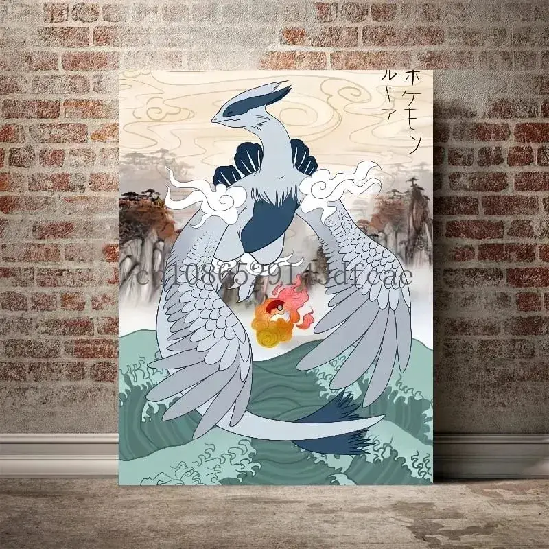 캔버스에 인쇄 포켓몬 Empoleon 벽 예술 홈 현대 거실 친구 선물 장식 그림 장식 미적 포스터 — image 5
