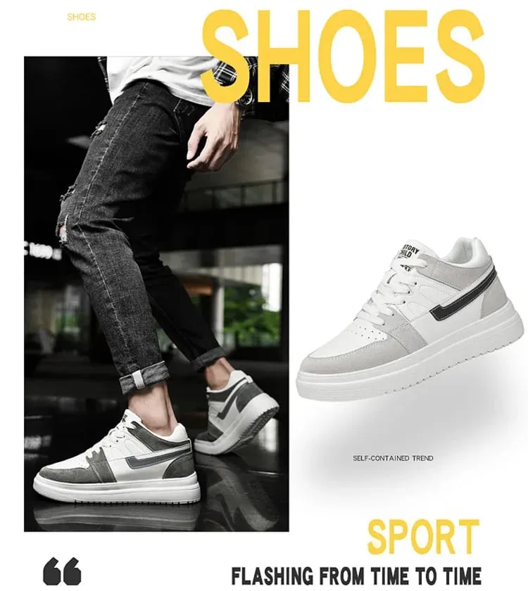 Men Elevator Shoes Heightening Sneakers for Men 4cm 6cm 8cm 10cm Breathable Height Increased Shoes for Man Sports Shoes — image 9