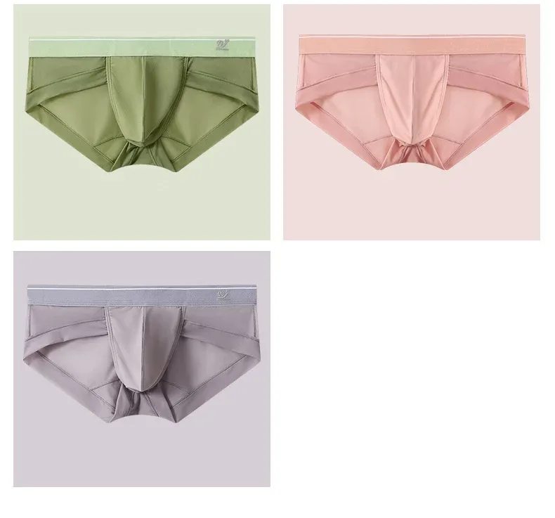 Erkek Külot Nefes Alabilir 3D Kese Hafif erkek Bikini İç Giyim Yumuşak Şeffaf Konfor Çabuk Kuruyan Esnek Üçgen Yaz için — image 22
