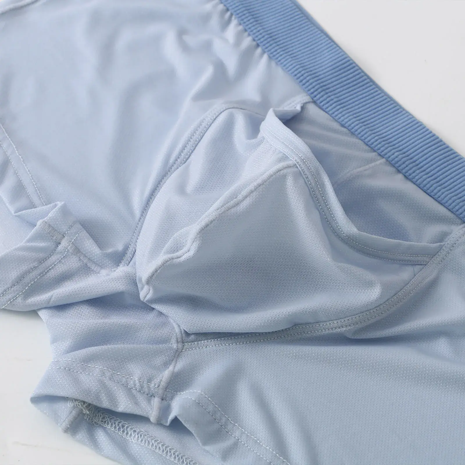 Underwear Sexy Men Boxers Man Elephant Nose Underpants Men's Panties Ice Silk U Convex Long Bulge Pouch Boxershorts — image 14